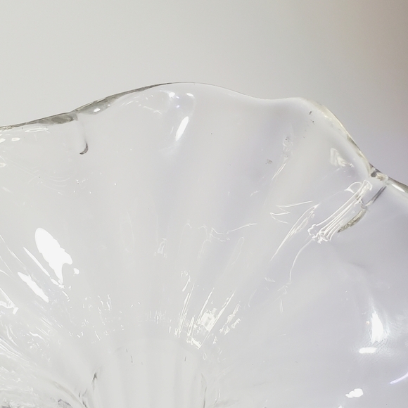 VINTAGE Mid-Century "Jack in the Pulpit" Glass Vase 1960s - Picture 7 of 12